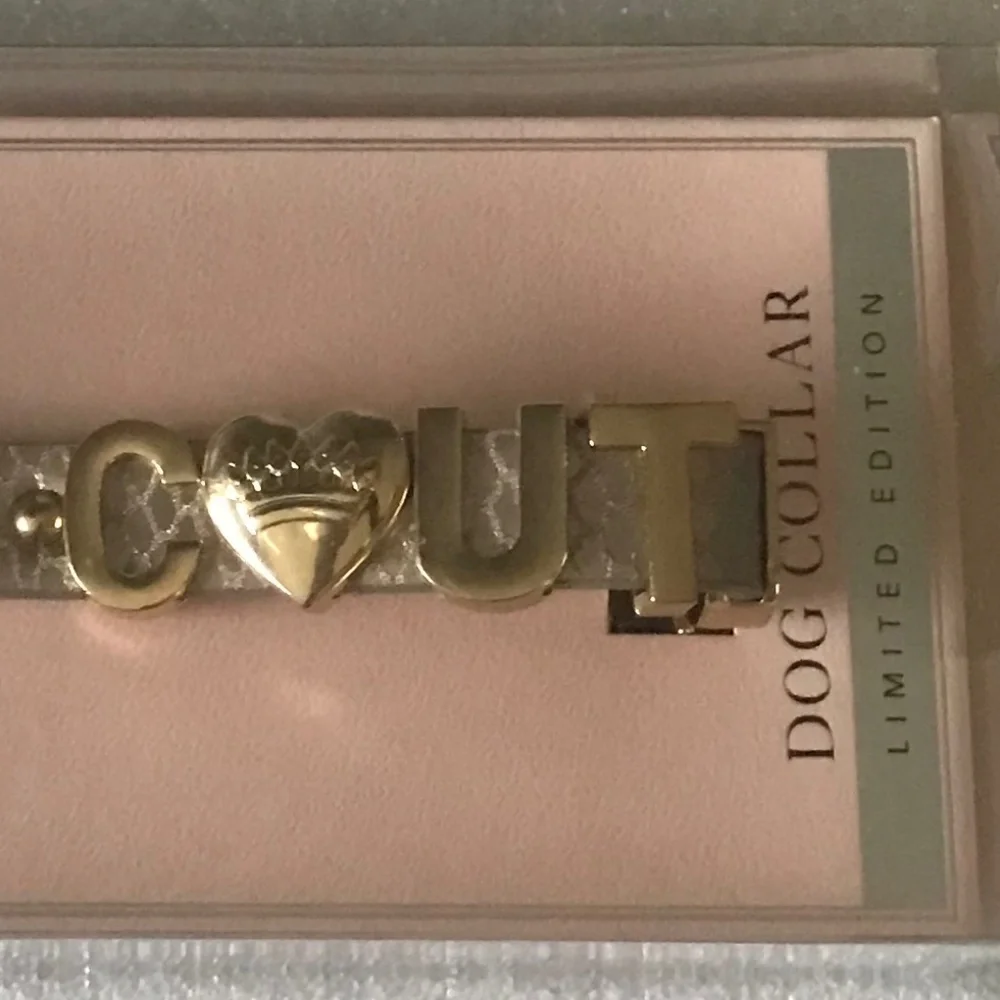 Juicy Couture Dog Collar Limited Edition 9/16” Wide for necks 10”-13.5”